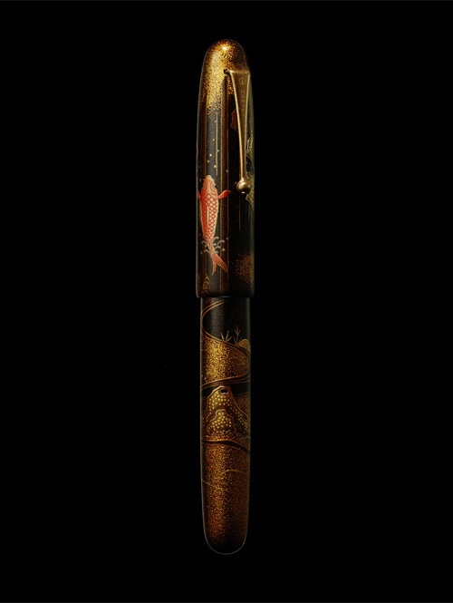 Carp on Waterfall｜EMPEROR｜Maki-e fountain pen｜Namiki
