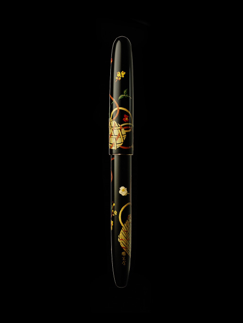 Namiki 万年筆 花のデザイン 木製ボックス付き Flower Basket｜NIPPON ART｜Maki-e fountain pen｜Namiki