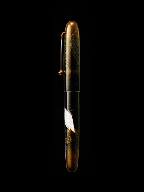 Namikiユカリロイヤル スノーイーグレット（白鷺）万年筆 Snowy Egret｜YUKARI ROYALE｜Maki-e fountain pen｜Namiki
