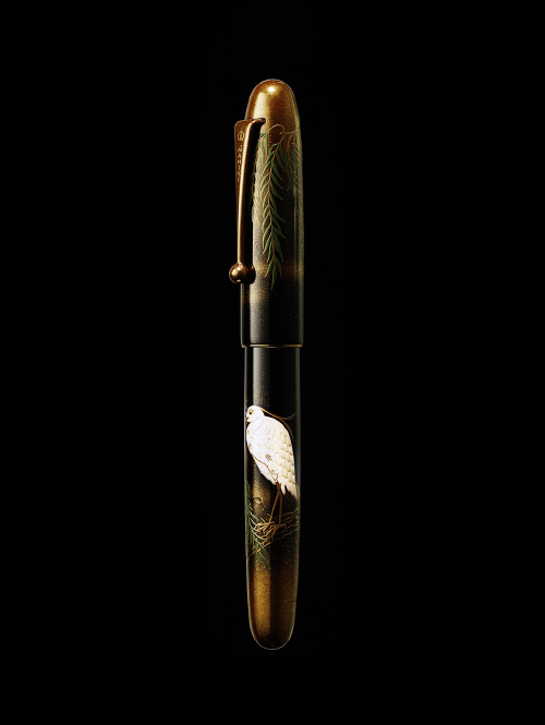 Namikiユカリロイヤル スノーイーグレット（白鷺）万年筆 Snowy Egret｜YUKARI ROYALE｜Maki-e fountain pen｜Namiki