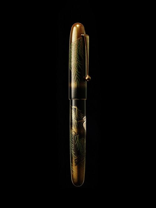 Snowy Egret｜YUKARI ROYALE｜Maki-e fountain pen｜Namiki