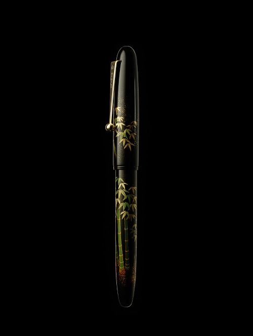 レア　Namiki bamboo 万年筆 マットシルバー　中字　ナミキ　バンブー Bamboo｜YUKARI｜Maki-e fountain pen｜Namiki