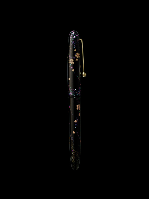 Cherry blossoms at night｜YUKARI｜Maki-e fountain pen｜Namiki