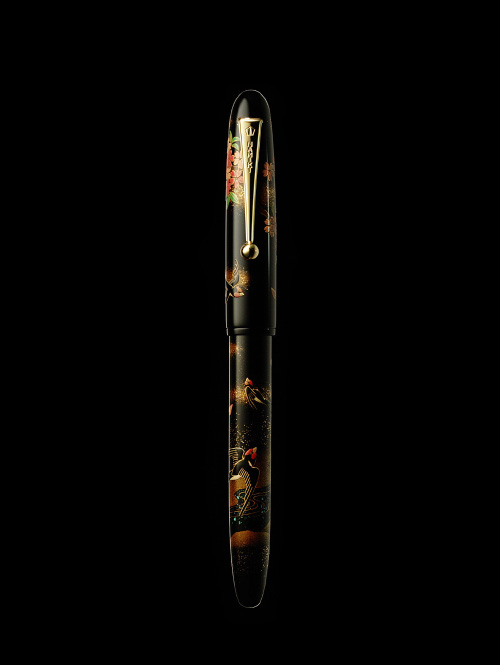 Swallows with Cherry Blossom|YUKARI|Maki-e fountain pen Swallows with Cherry Blossom|YUKARI|Maki-e fountain pen