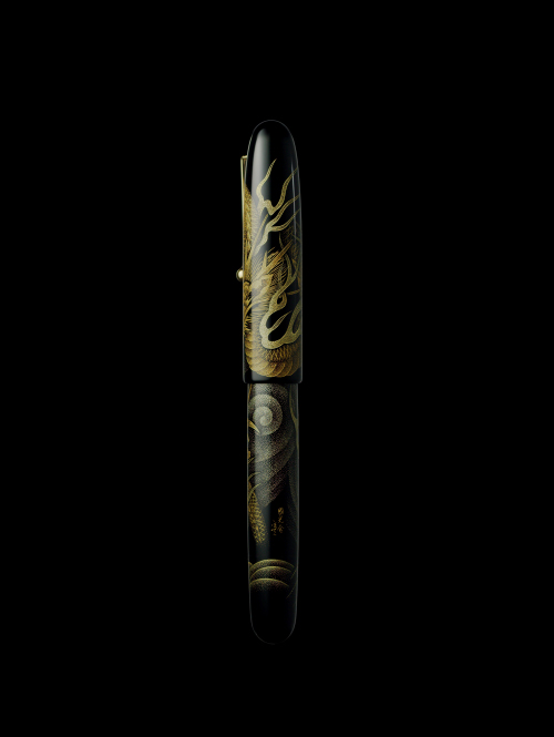 NAMIKI万年筆、沈金竹にすずめ