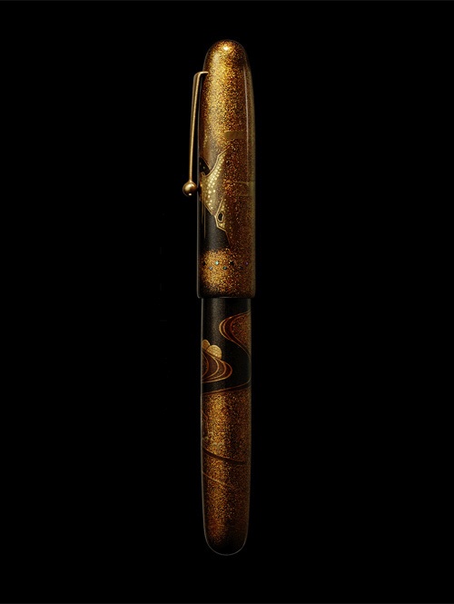 江戸時代　杯台　極上高蒔絵　鯉の瀧登り 江戸時代 杯台 極上高蒔絵 鯉の瀧登り