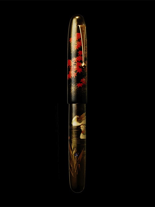 PILOT パイロットNamiki(蒔絵)万年筆 松文様 銘入り14K金ペン先 3.jpg