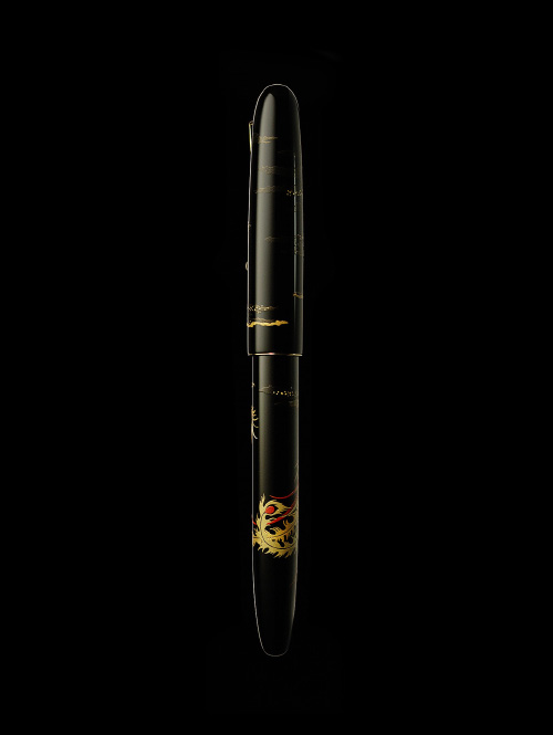 NAMIKI 蒔絵万年筆、桃とオウム NAMIKI 蒔絵万年筆、桃とオウム