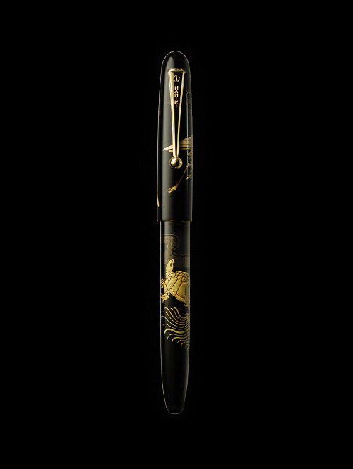 NAMIKI　蒔絵万年筆　「鶴と亀」　中字　Crane ＆ Turtle 0.jpg