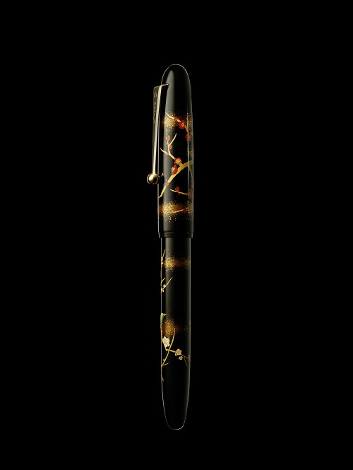 NAMIKI 蒔絵万年筆、桃とオウム 桃と鸚鵡｜YUKARI ROYALE｜蒔絵万年筆 | Namiki - ナミキ