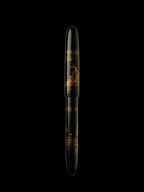 NAMIKI 蒔絵万年筆、桃とオウム NAMIKI 蒔絵万年筆、桃とオウム 桃と